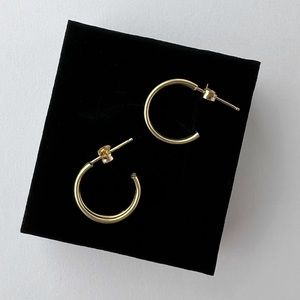 14k Yellow Gold Hoop Earrings